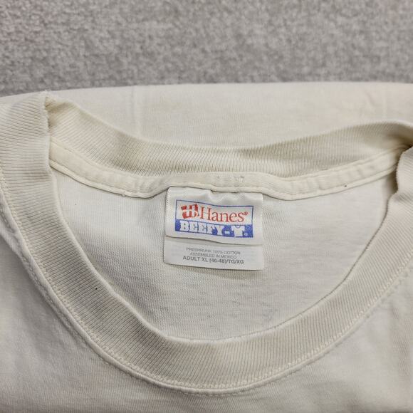 Vintage Captain Walleye Fishing T-Shirt Men’s XL Distressed Graphic Tee Hanes - Picture 5 of 6